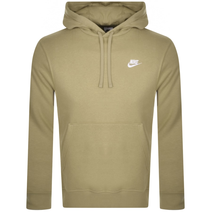 Nike club hoodie olive new arrivals